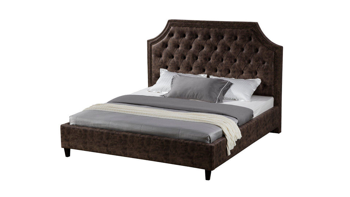B-D063 Leather Air Fabric Bed