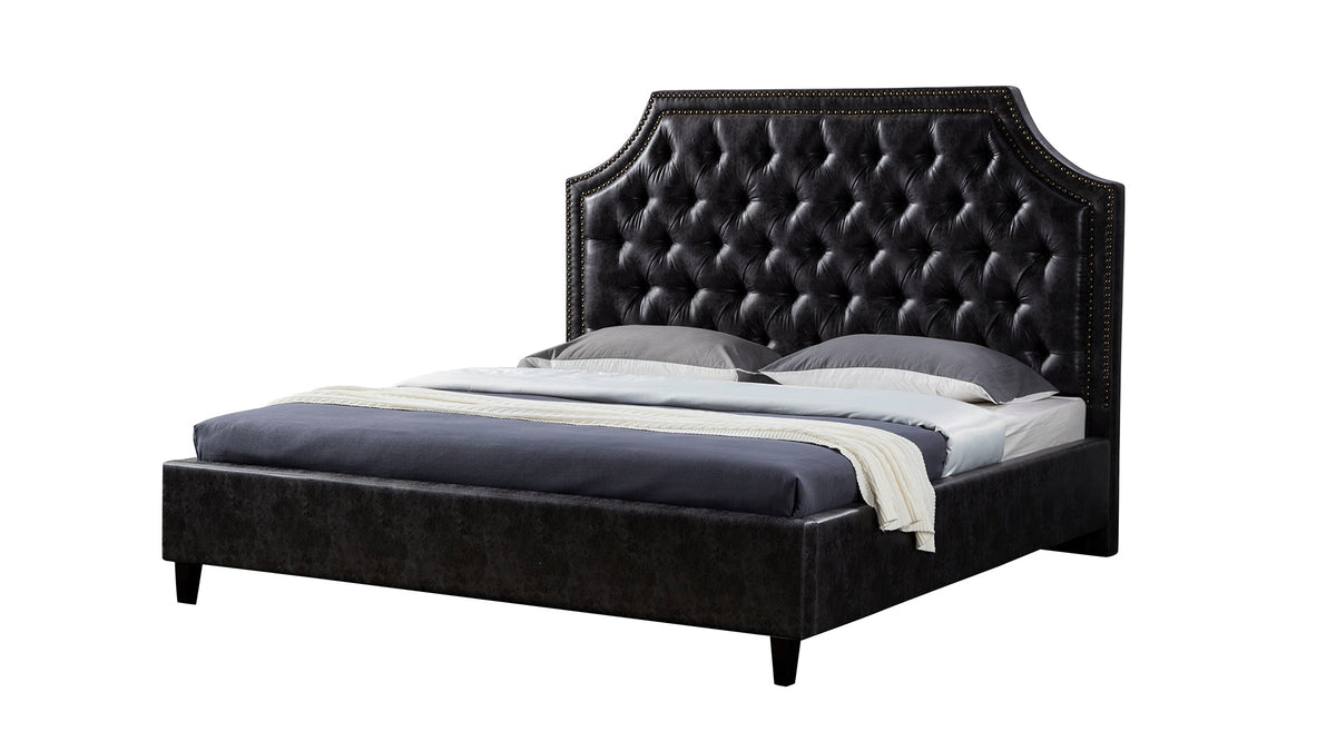 B-D063 Leather Air Fabric Bed
