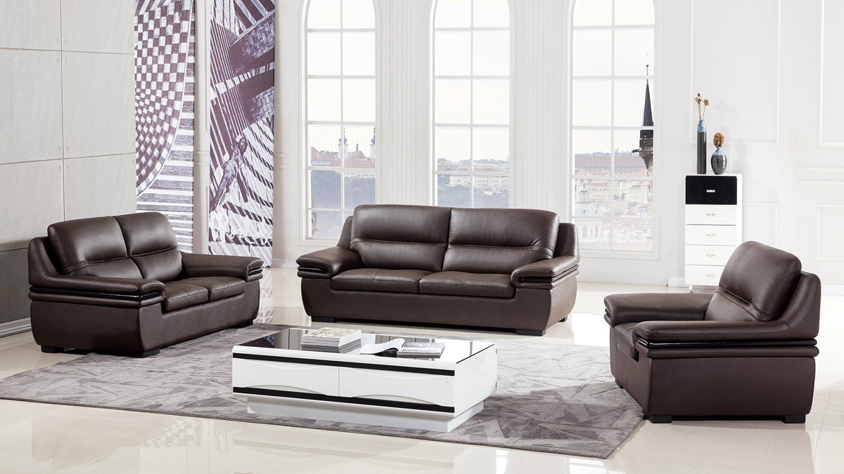 EK-B113 Genuine Leather Sofa Set
