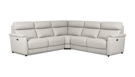 EK-LH185 Top-grain Cow Hide Electric Modular Recliner Sectional Sofa Collection