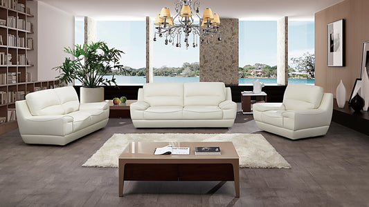 EK018 Italian Leather Sofa Set
