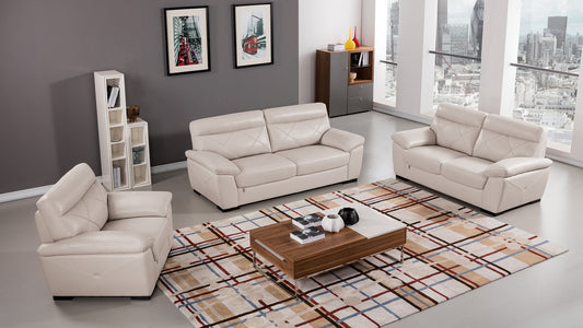 EK081 Italian Leather Sofa Set