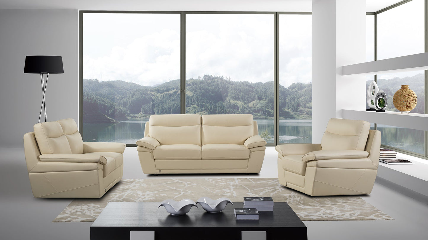 EK092 Italian Leather Sofa Set