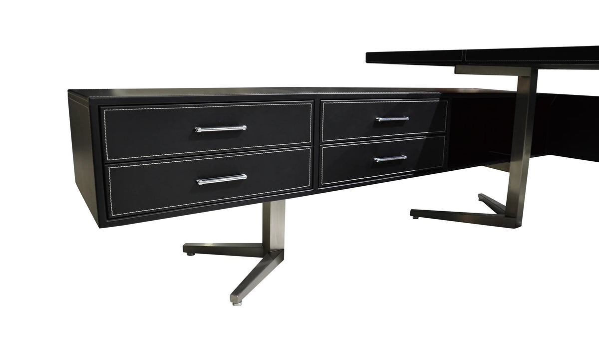F-01 Black Executive Desk Collection
