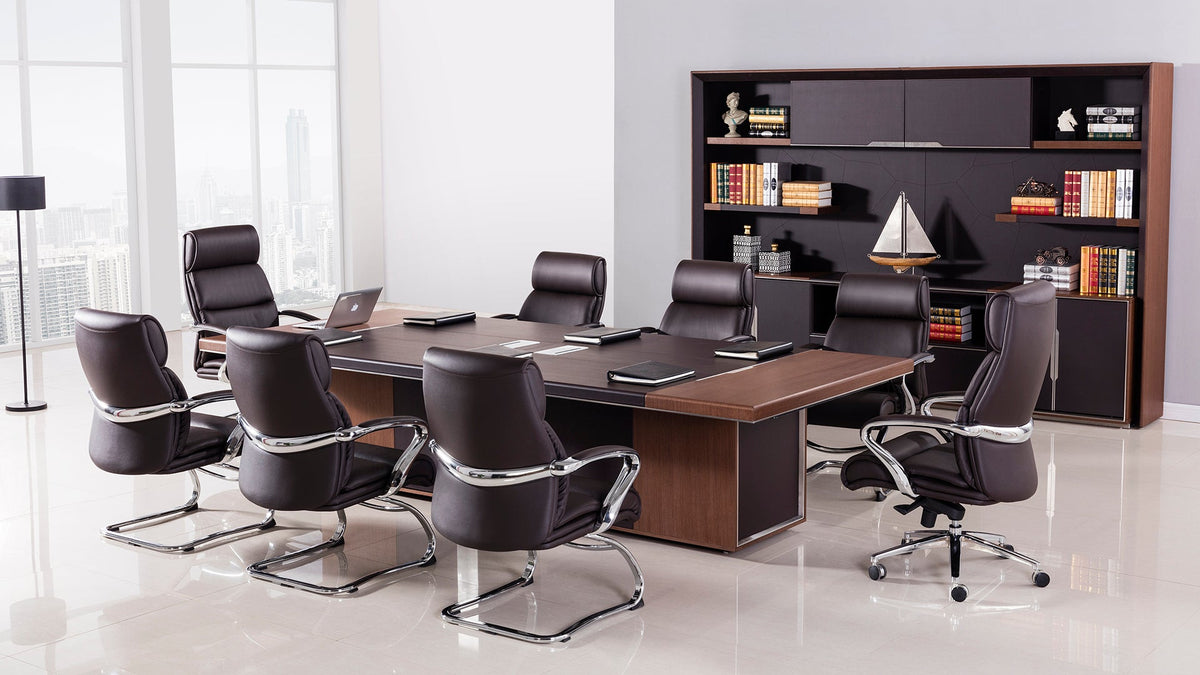 W-68 Dark Brown Leatherette Executive Office Collection