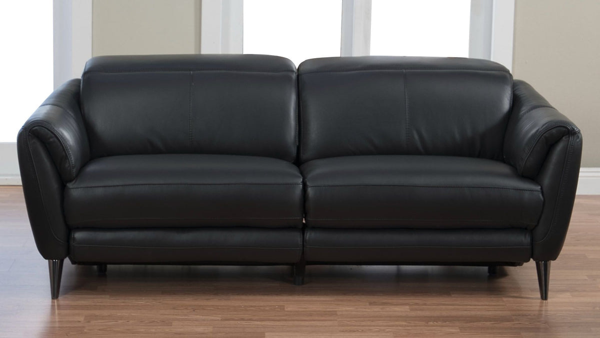 EK-H247 Black Top-grain Cow Hide Power Recliner