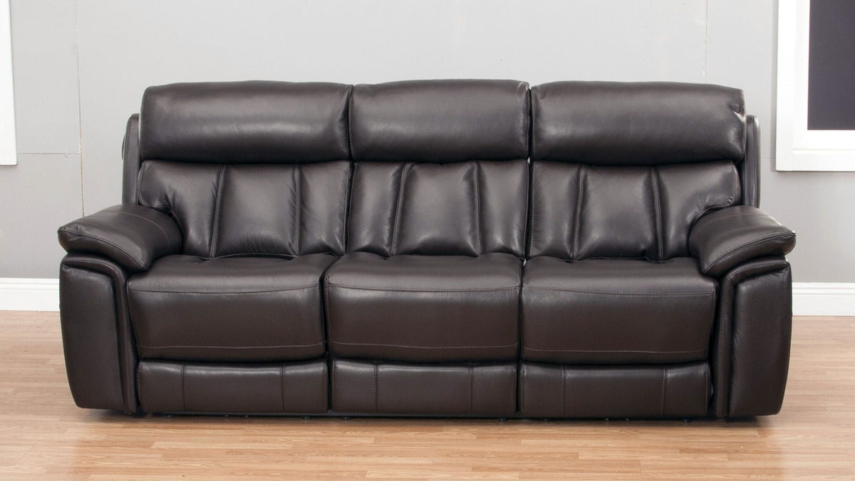 EK-H512 Top-grain Cow Hide Leather with Electric Recliner Sofa Set