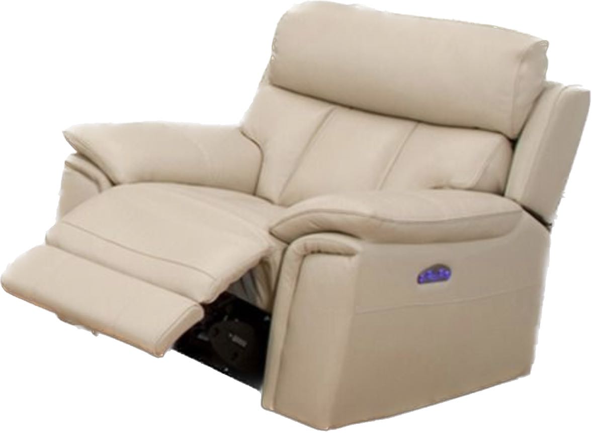 EK-H512 Top-grain Cow Hide Leather with Electric Recliner Sofa Set