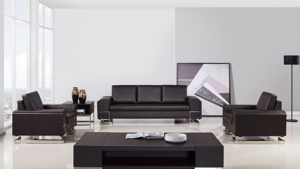 W-68 Dark Brown Leatherette Executive Office Collection