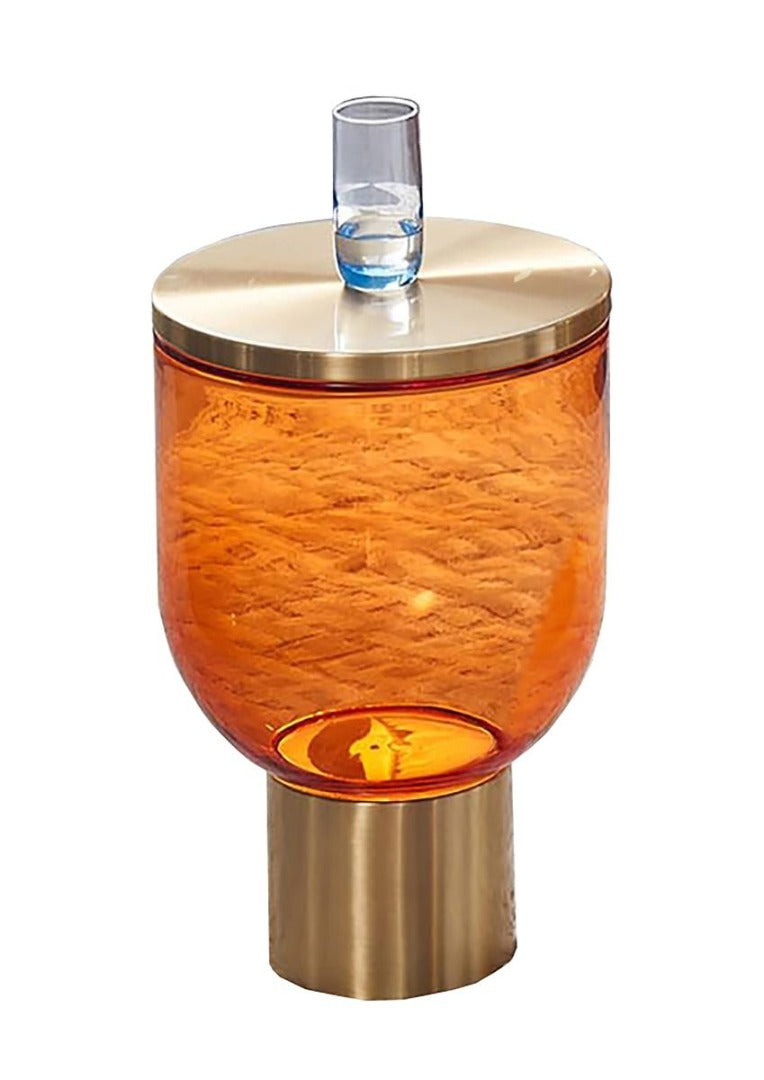 W9320 Blue Coffee Table & Orange End Table Collection